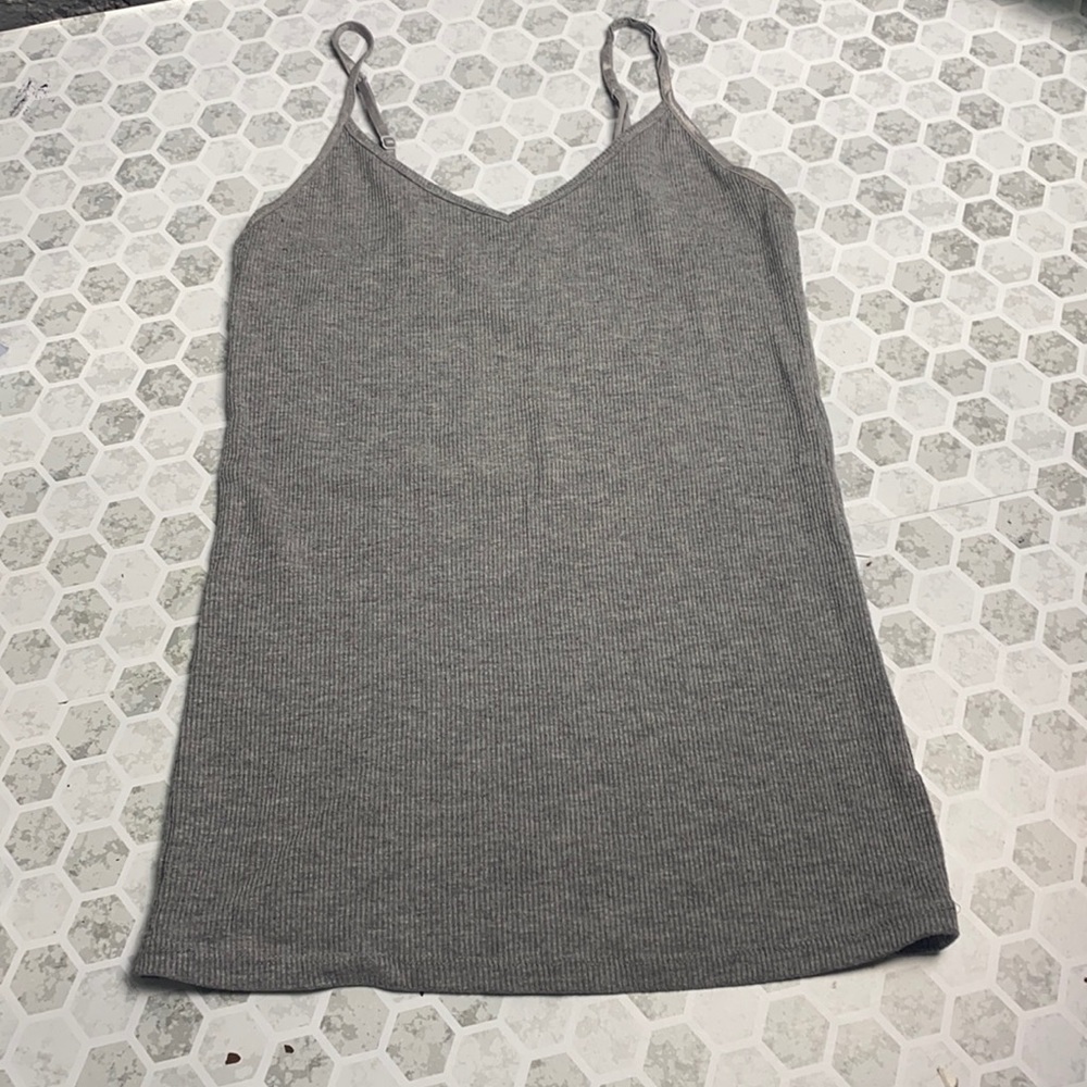 Merona XSmall Gray V Neck Adjustable Tank atop